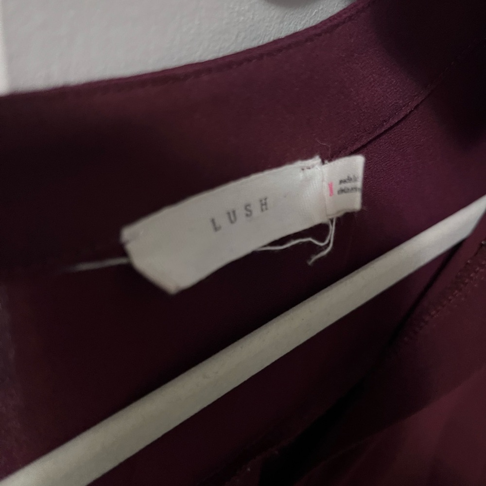 Lush Deep Burgundy Blouse